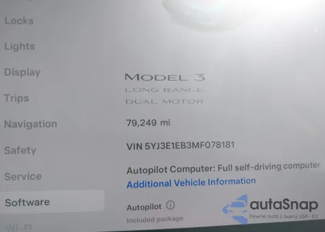 2021 Tesla Model 3 Long Range Dual Motor All-Wheel Drive из США, поврежденный, VIN 5YJ3E1EB3MF078181